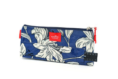 Blue Lily Double Pencil Bag