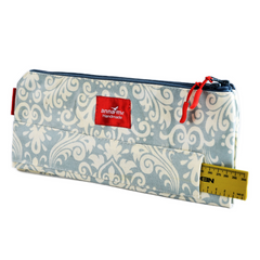 Faded Grey Double Pencil Bag