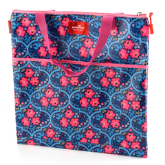 Flower Tile Library Bag