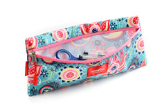 Blue Lily Single Pencil Bag