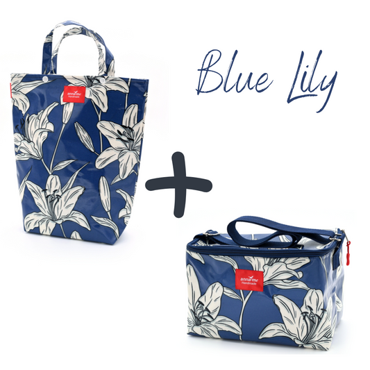 Wine Carrier & Cooler Bag Combo – Choose Your Print