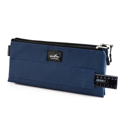 Ripstop Navy Double Pencil Bag