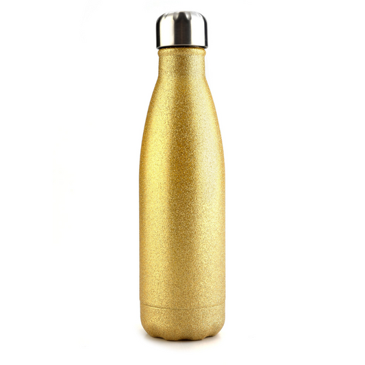 Sparkly Gold Stainless Steel Flask