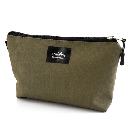 Ripstop Khaki Make-up Bag - Large