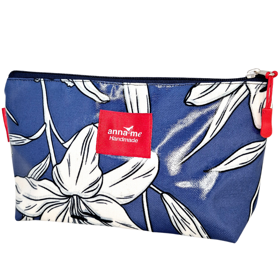 Blue Lily Make-up Bag Large