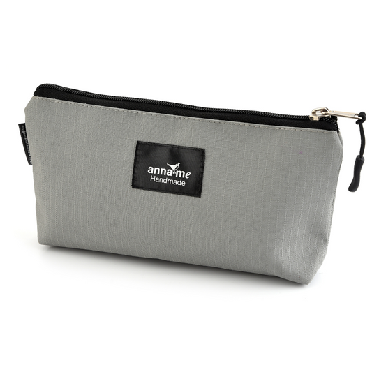 Ripstop Grey Make-up Bag - Small