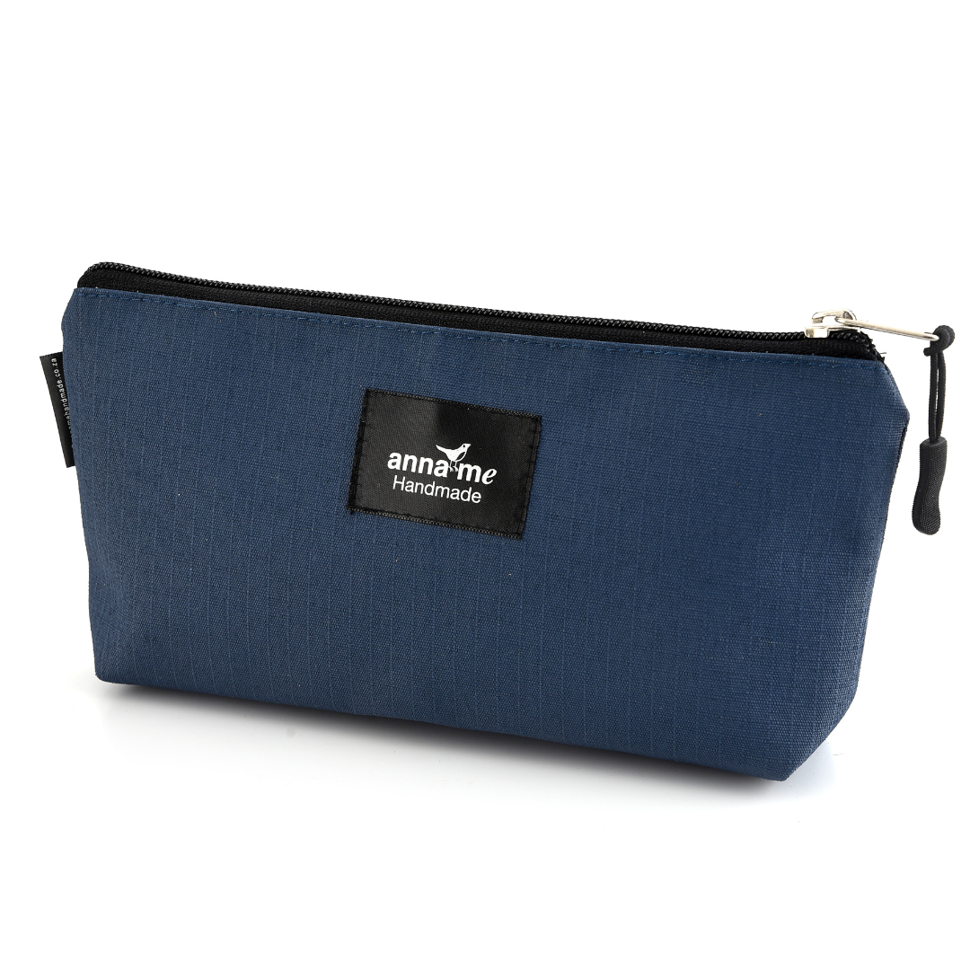 Ripstop Navy Make-up Bag - Small