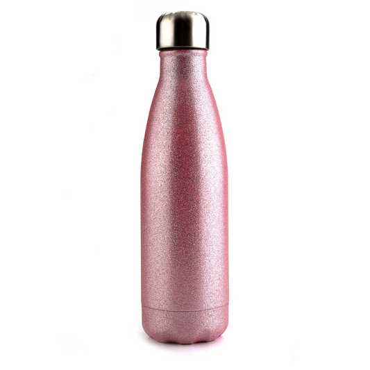 Sparkly Pink Stainless Steel Flask