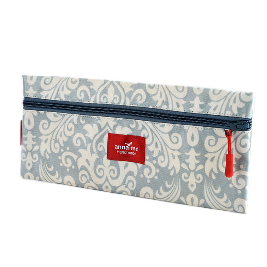 Faded Grey Single Pencil Bag