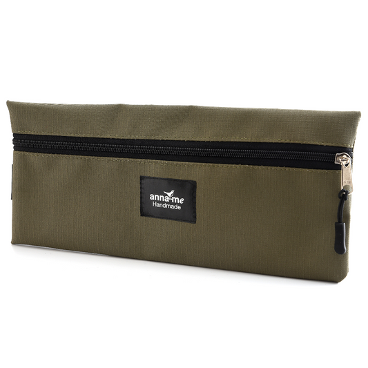 Ripstop Khaki Single Pencil Bag